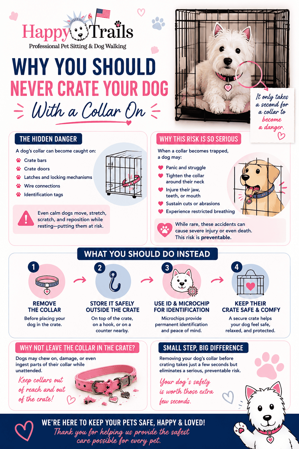 No collar in crate